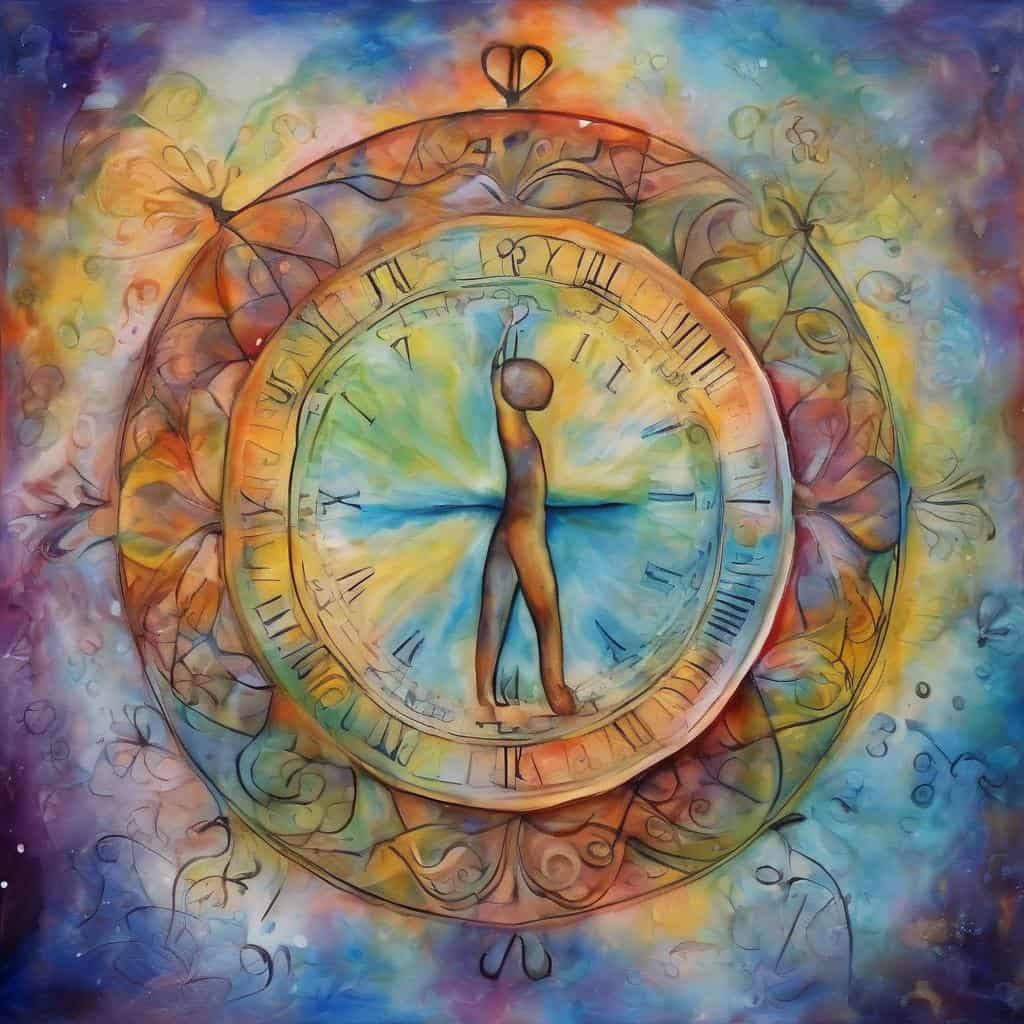 Ατζέντα και χρόνος, εμπνευστικό έργο τέχνης για θετική σκέψη και προσωπική ανάπτυξη.