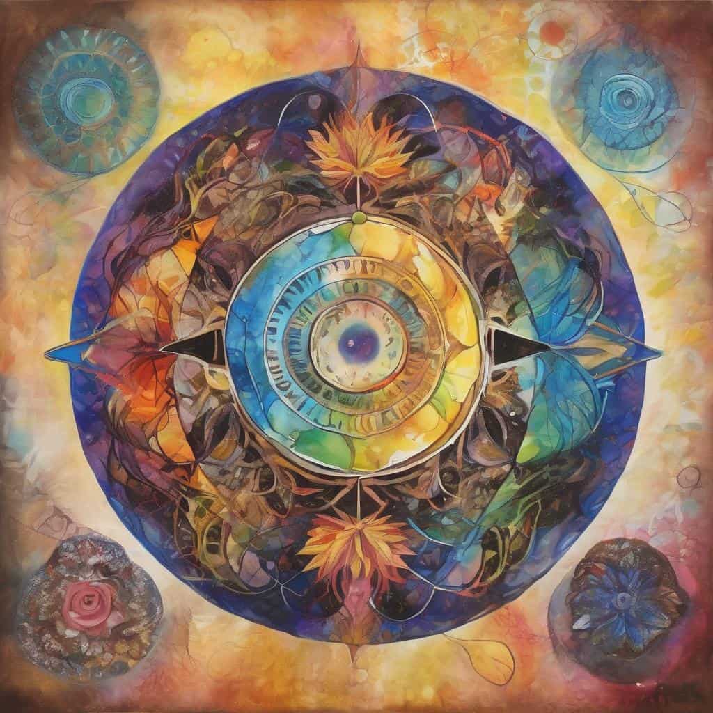 Ανθρώπινη αφίσα με πολύχρωμο και αφαιρετικό σχεδιασμό, έμπνευση για θετική σκέψη και αυτοβελτίωση.